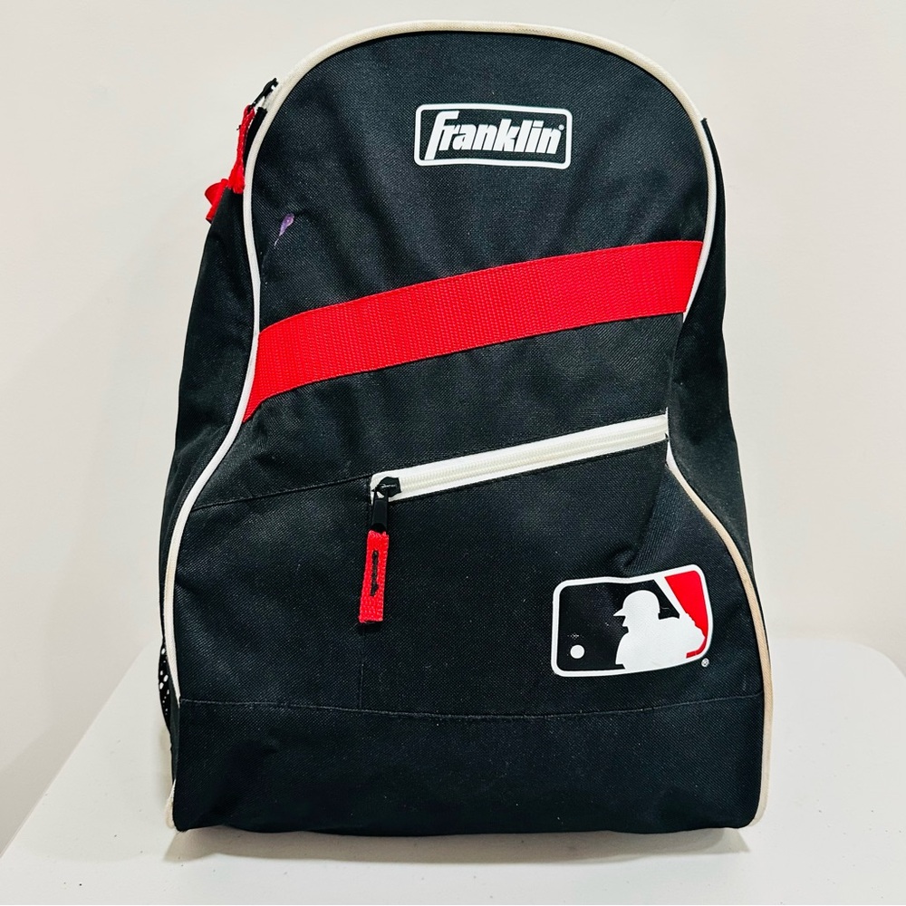 Franklin Sport Baseball Backpack Bat pack Equipment Bag Red‎ Black
